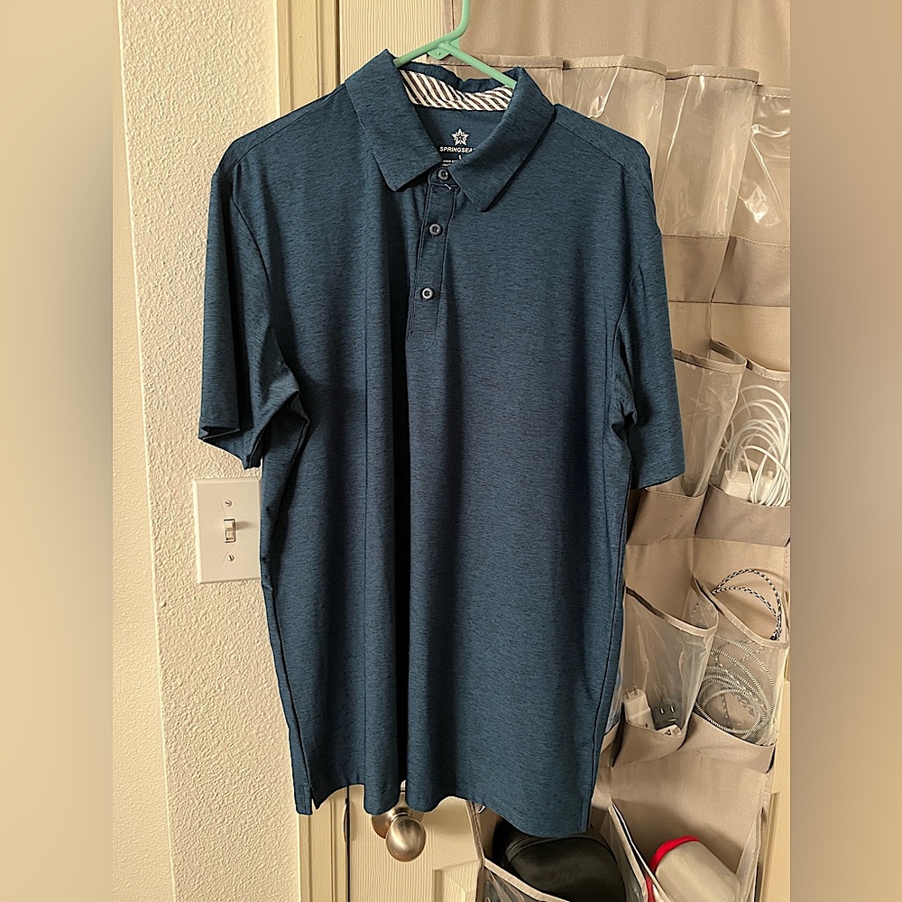 Blue Polo Shirt Size L